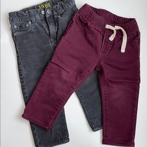 Two Pairs of GAP Toddler Pants